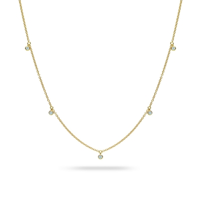 Aura Yellow Gold Necklace