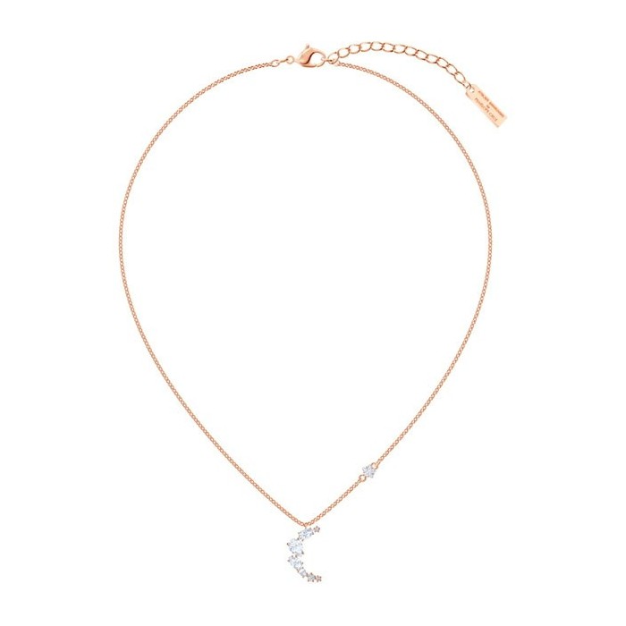 Penelope Cruz Moonsun necklace, white, rose gold bathroom