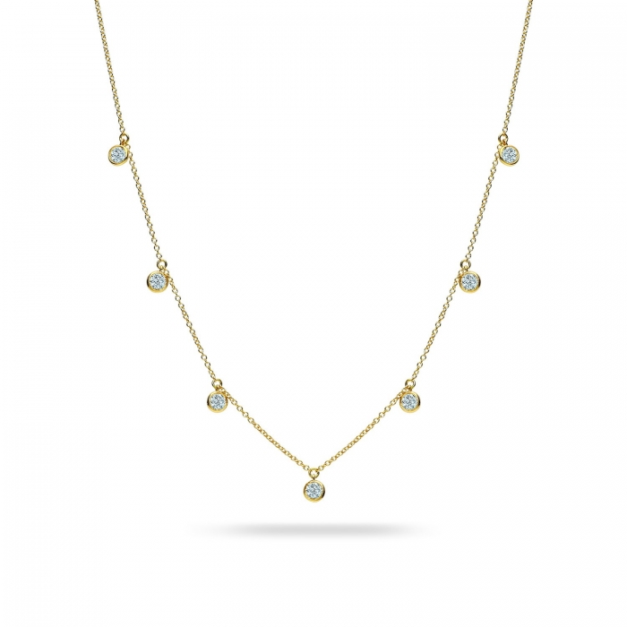Cosmos Yellow Gold Necklace