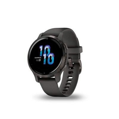 Black silicone Venu Garmin watch