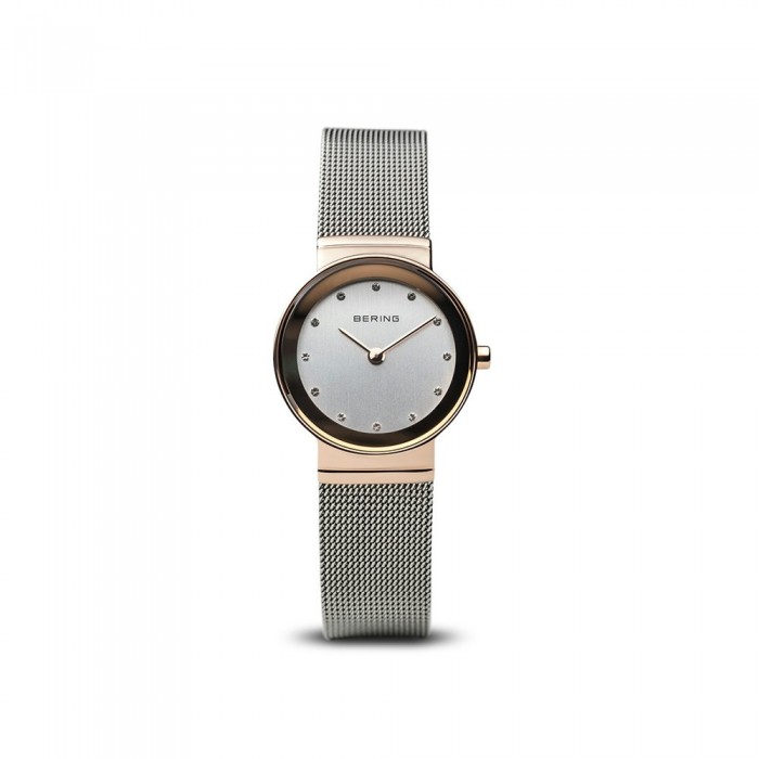 Bering Classic polished pink gold watch