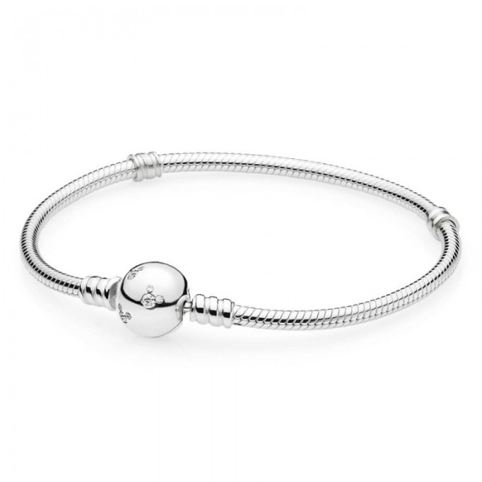 Moments bracelet in sterling silver with Mickey clasp 16 cm