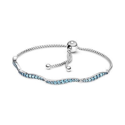 Pandora Wavy Blue Sliding Bracelet