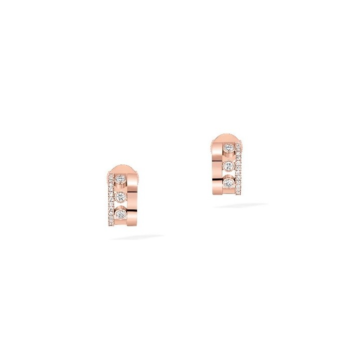Move Romance mini Hoops earrings in rose gold