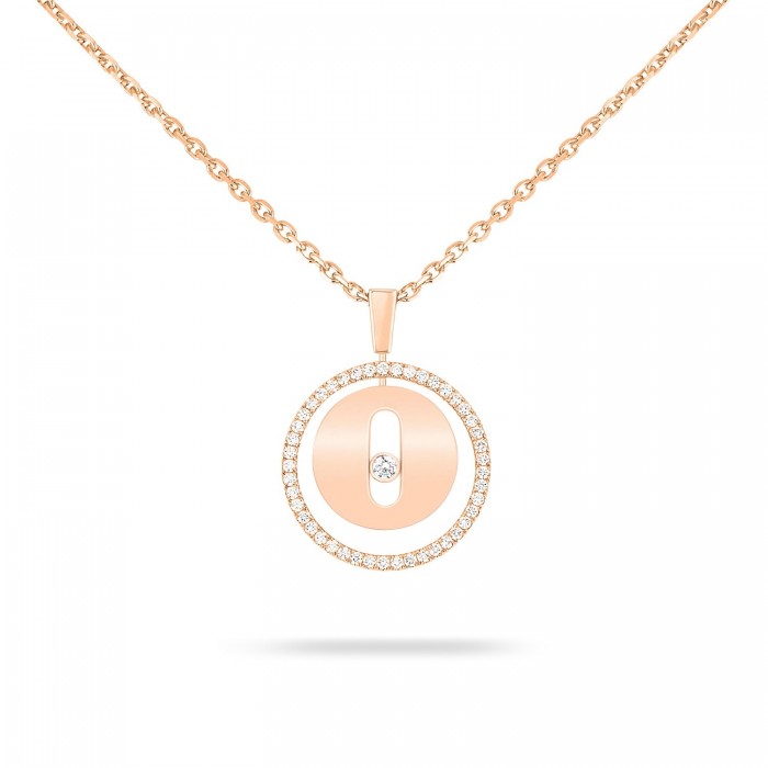 Collar d'or rosa i diamants Lucky Move Messika