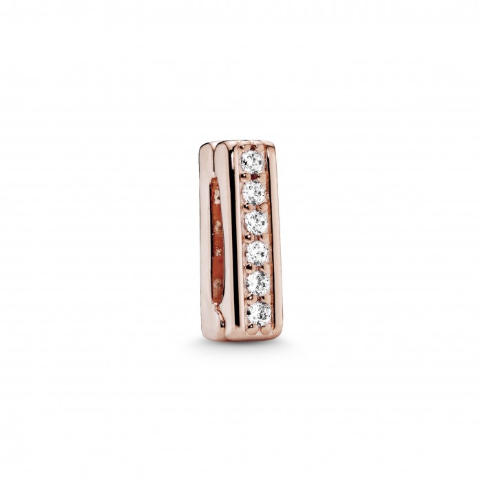 Pink charm with cubic zircons by Pandora Reflexions