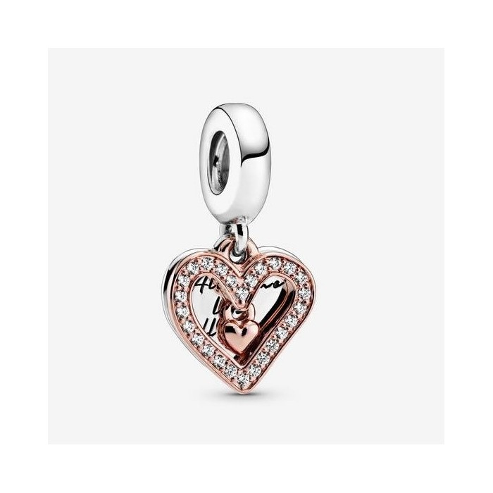 Pandora Charm Pendant in Sterling Silver Shining Heart