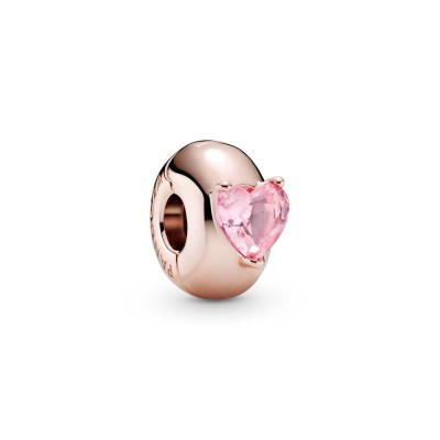 Pandora Pink Heart Clip Charm