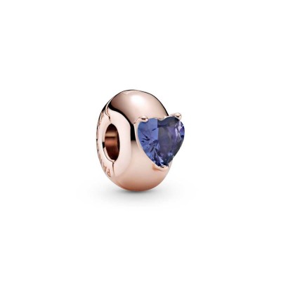 Pandora Blue Heart Clip Charm