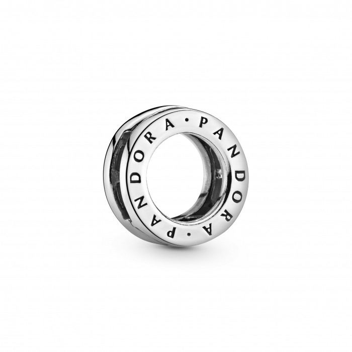 Pandora logo charm in sterling silver by Pandora Reflexions