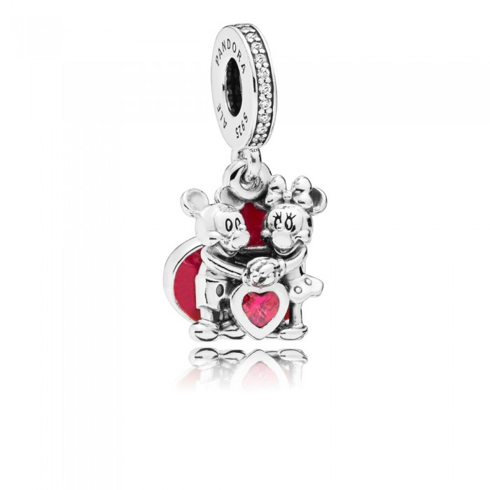 Charm pendant Minnie and Mickey with Love