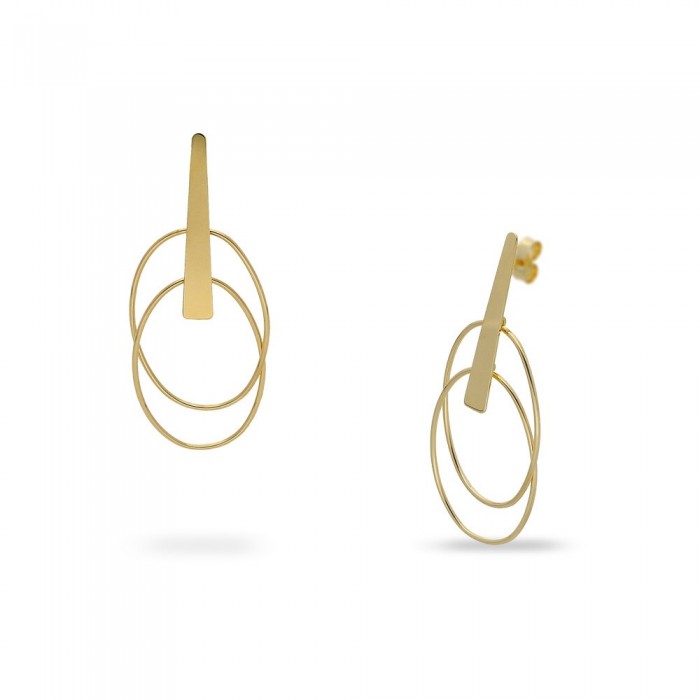 Earrings with Hoops My Essence Yellow Gold