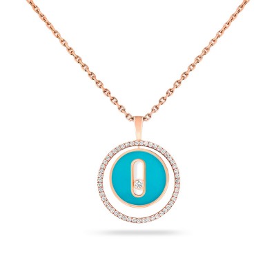Turquoise Necklace Lucky Move by Messika