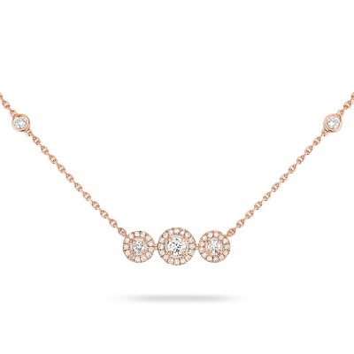 Diamonds and Rose Gold Necklace by Messika