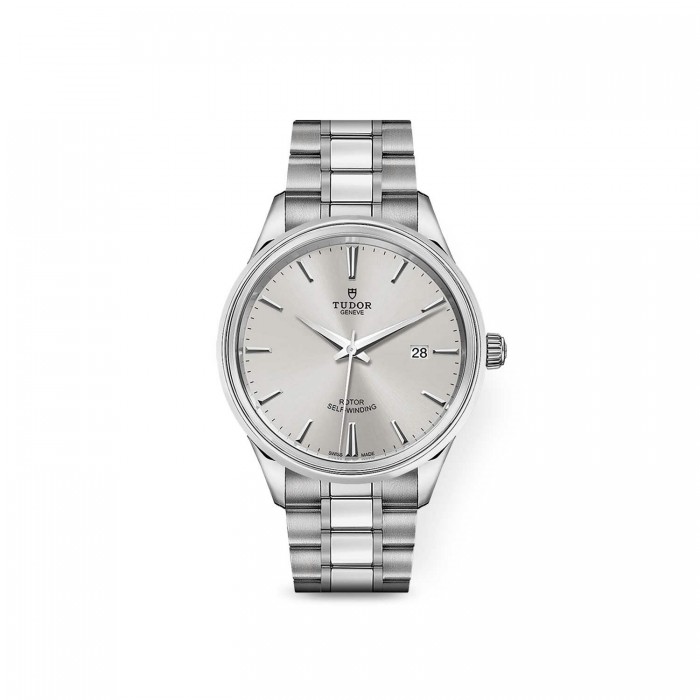 Tudor Style polished stainless steel watch for women