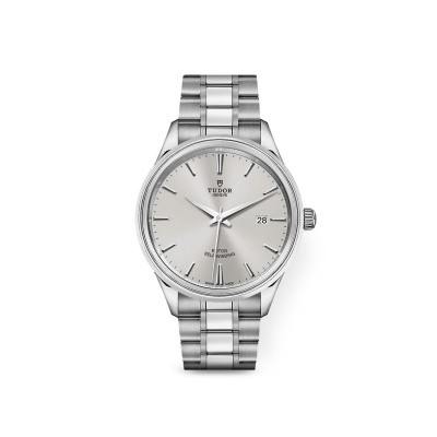 Tudor Style polished stainless steel watch for women