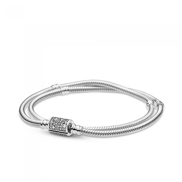 Pandora Double Strand Snake Chain Bracelet