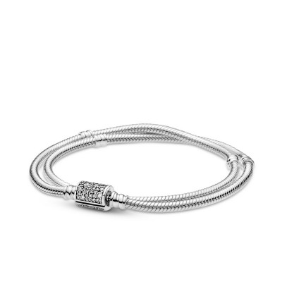 Pandora Double Strand Snake Chain Bracelet