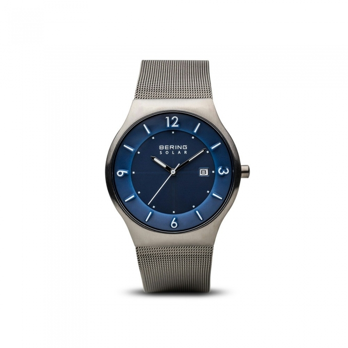 Bering Solar Brushed gray watch