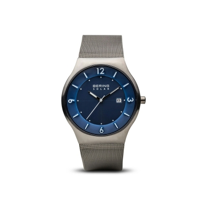 Bering Solar Brushed gray watch