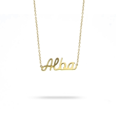 Necklace name Alba yellow gold