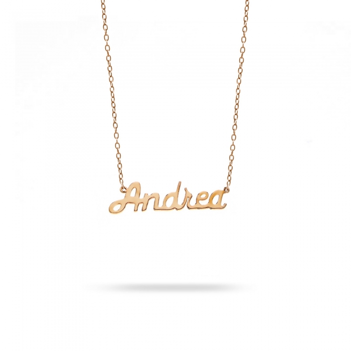 Necklace name Andrea pink gold