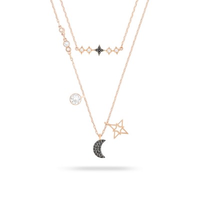 Swarovski Moon and Star Necklace