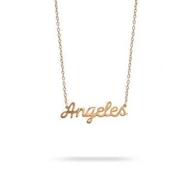 Necklace name Angeles pink gold