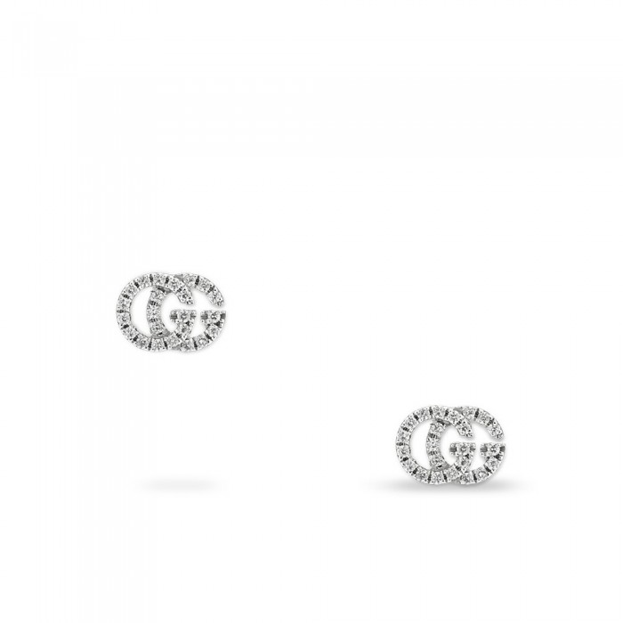 Gucci GG Running diamond earrings