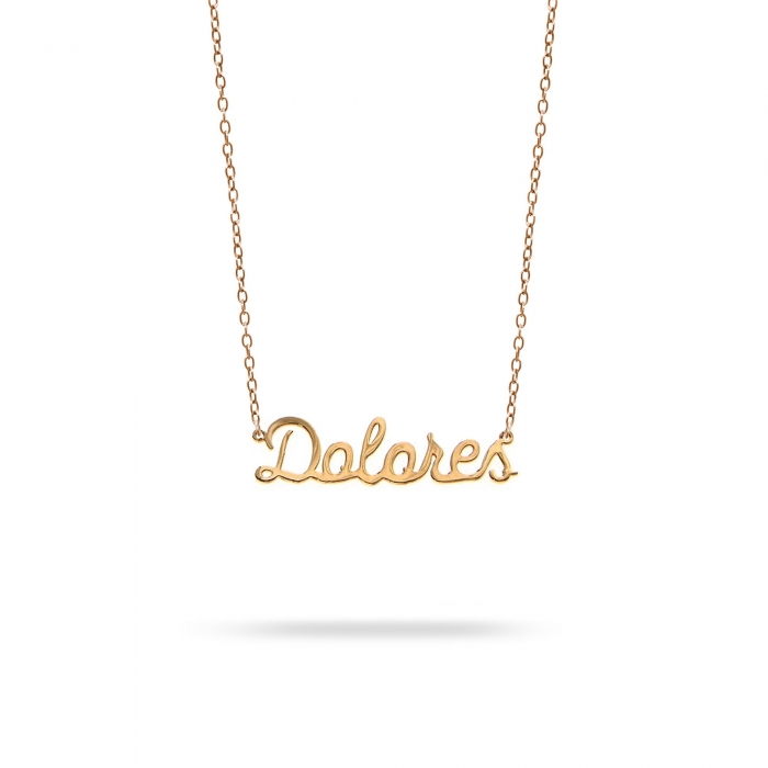 Necklace name Dolores pink gold