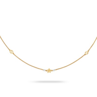 Gucci Double G and Star Necklace