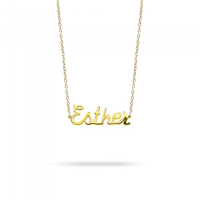 Necklace name Esther yellow gold