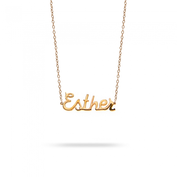 Necklace name Esther pink gold