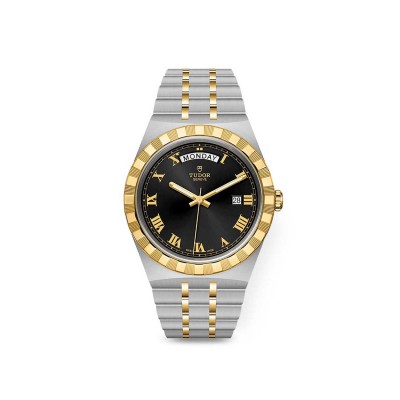 Tudor Royal watch in polished steel and yellow gold