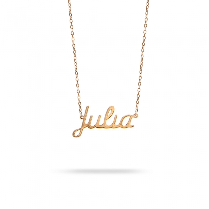 Necklace name Julia pink gold