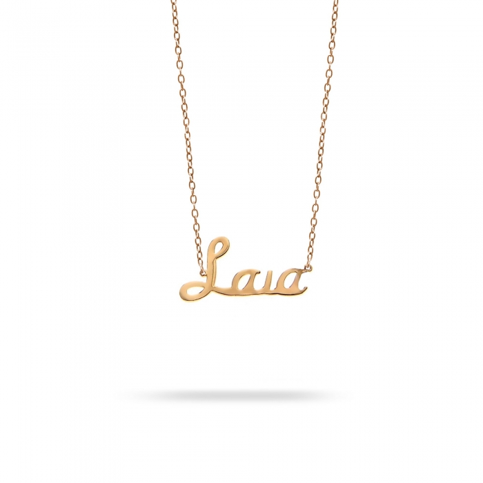 Necklace name Laia pink gold