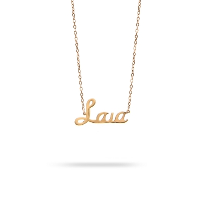 Necklace name Laia pink gold