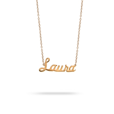 Necklace name Laura pink gold