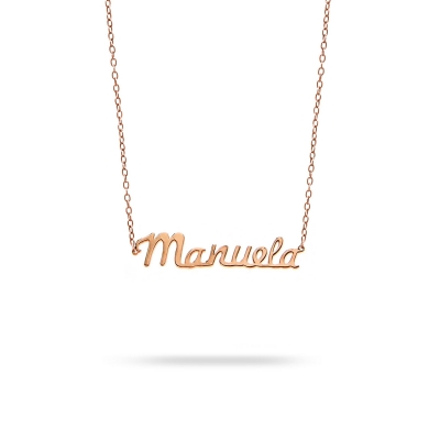 Necklace name Manuela pink gold