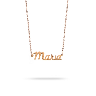 Necklace name Maria pink gold