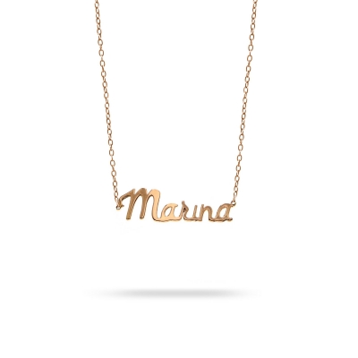 Necklace name Marina pink gold