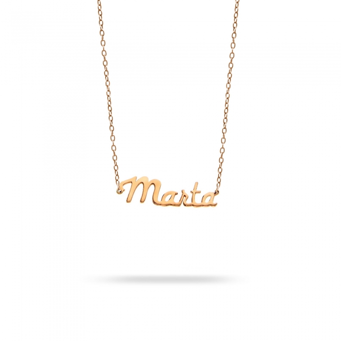 Necklace name Marta pink gold