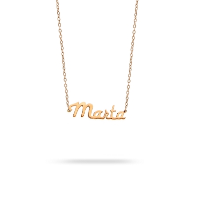 Necklace name Marta pink gold