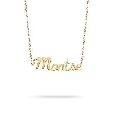 Necklace name Montse yellow gold