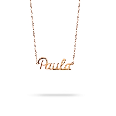 Necklace name Paula pink gold