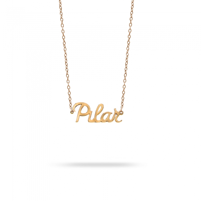 Necklace name Pilar pink gold