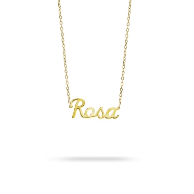 Necklace name Rosa yellow gold