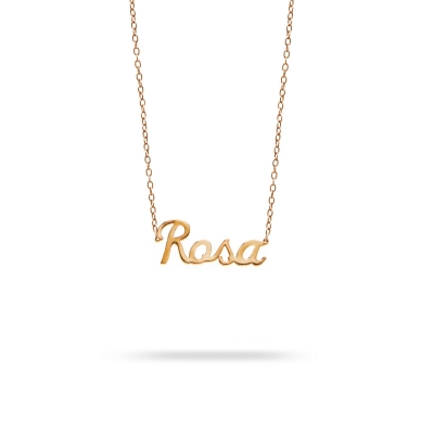 Necklace name Rosa pink gold