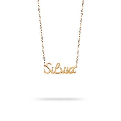 Necklace name Silvia pink gold