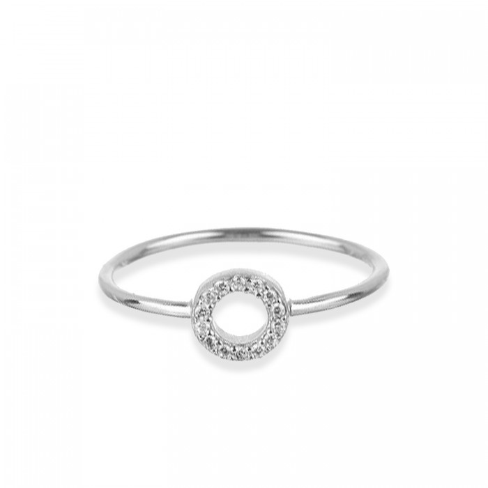 Agatha Silver ring shines